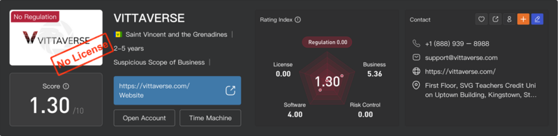 پرونده:Screenshot 2024-08-13 at 10-07-22 VITTAVERSE Review Forex Broker&Trading Markets Legit or a Scam-WikiFX.png